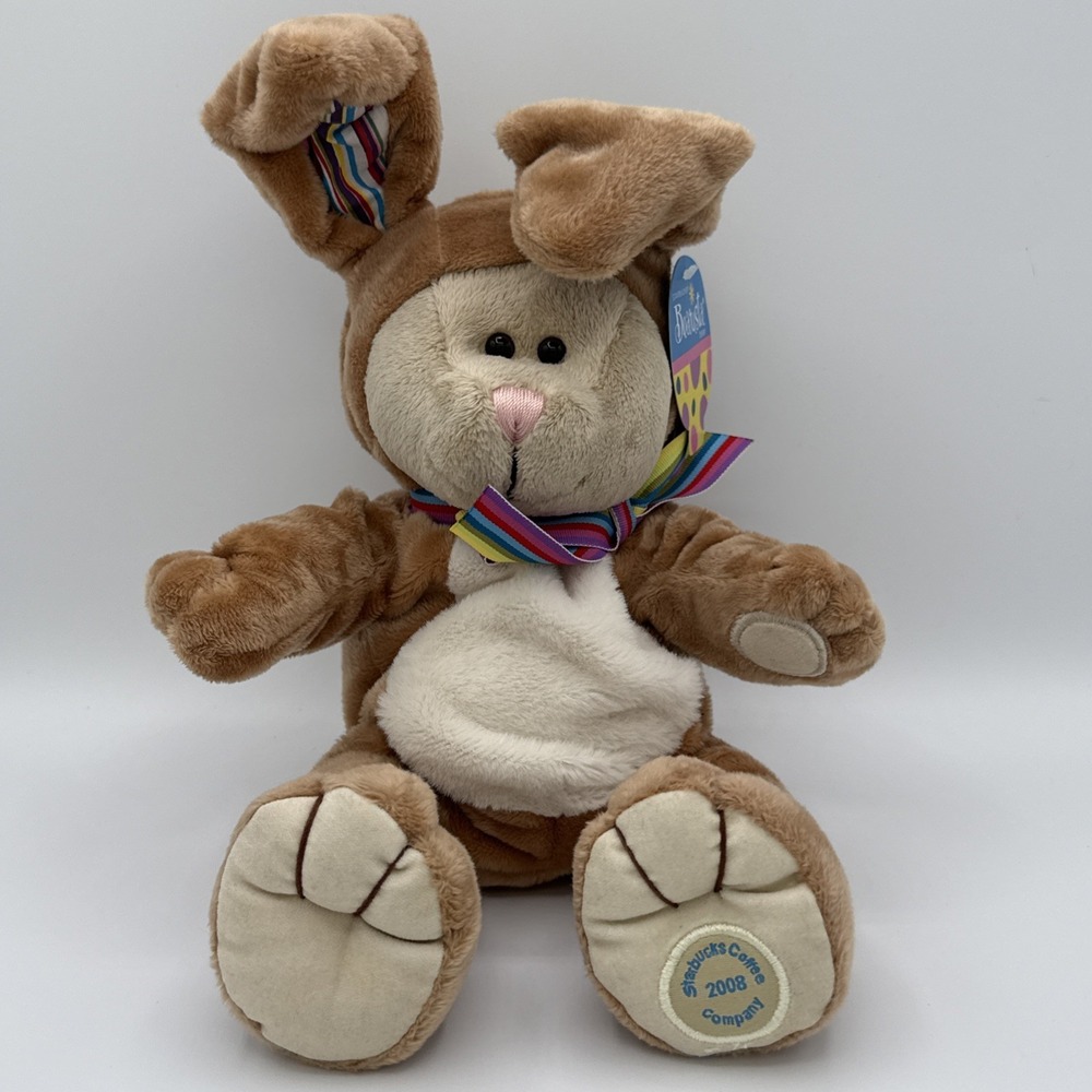 Starbucks Bearista 08' Plush Bunny 75th Edition In Barista Bear Collection W/TAG